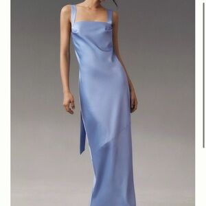 Chic Asymmetrical Blue Dress